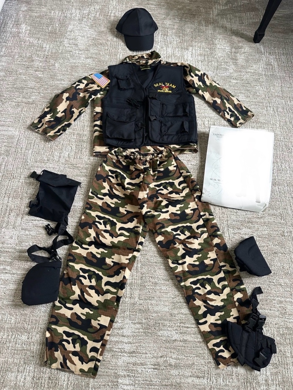 Kids Navy Seal Camo Costume Set - Kids size Large